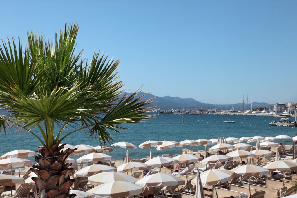 plage sur la Côte d'Azur