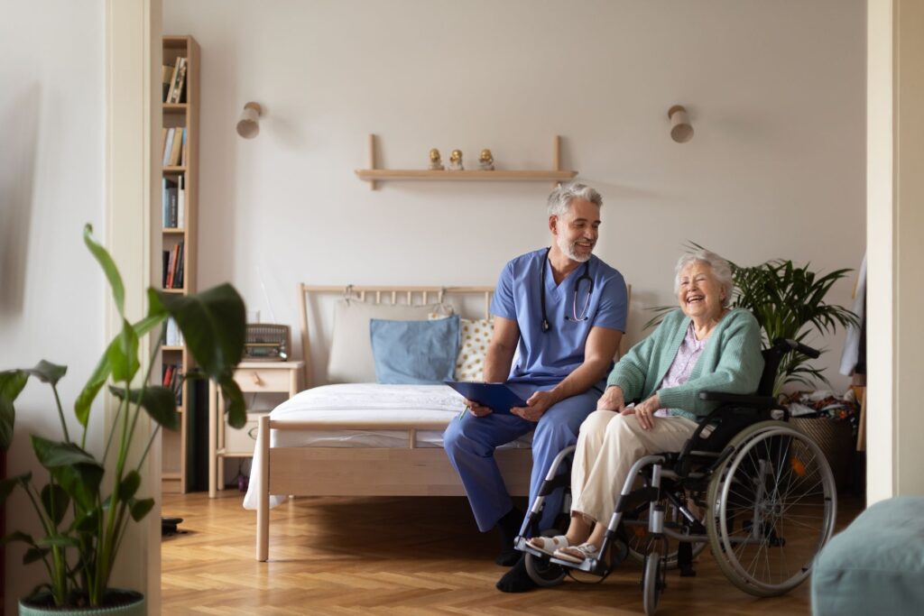 Senior qui intègre un EHPAD