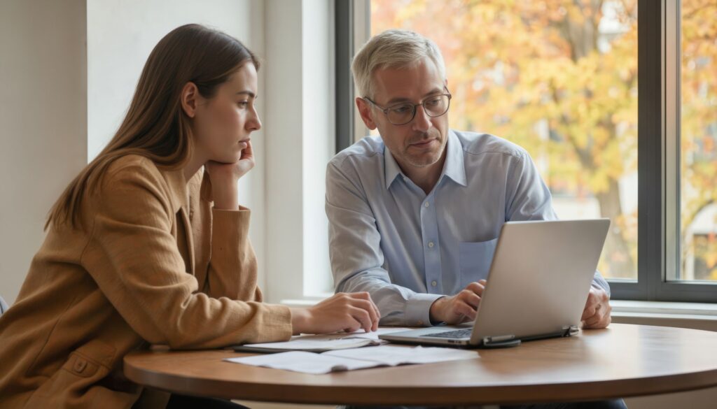 Aidante qui consulte les ressources à sa disposition
