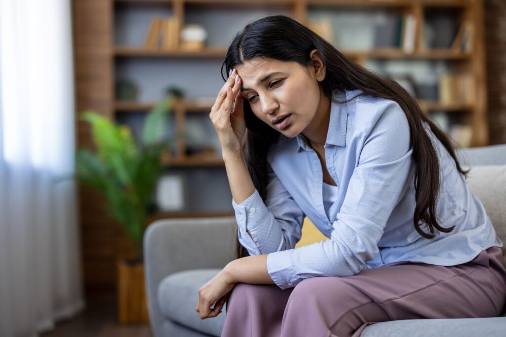 Aidante avec un épuisement physique et mental progressif