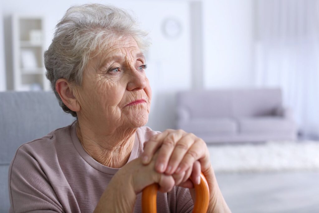 Senior atteinte d'une dépression non diagnostiquée