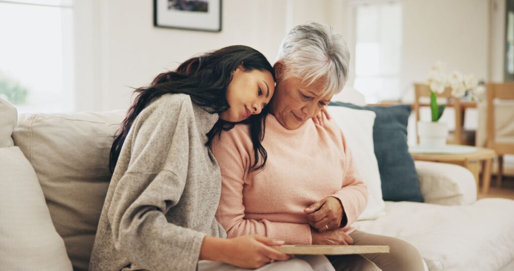 Senior atteinte d'une dépression sous-diagnostiquée dans la démence,