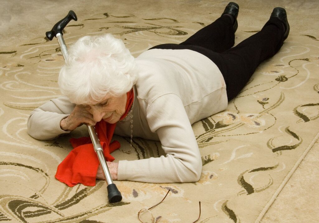 risque de chute pour les seniors en ehpad